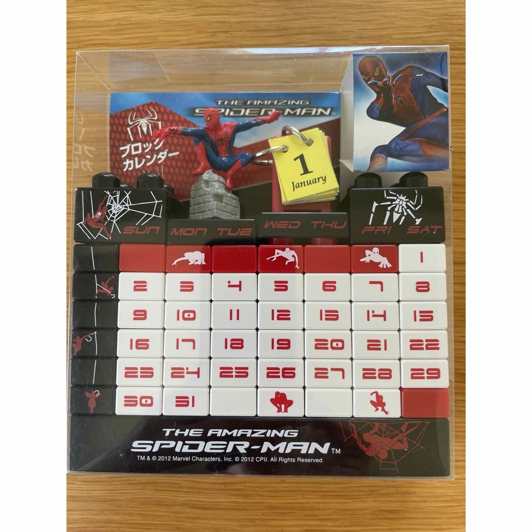 MARVEL(マーベル)の【未使用】スパイダーマン SPIDER-MAN ブロックカレンダー エンタメ/ホビーのアニメグッズ(その他)の商品写真