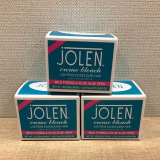 ジョレンジャパン(JOLEN JAPAN)の3箱　JOLEN ジョレン クリーム ブリーチ アロエ入り マイルドタイプ (ブリーチ剤)