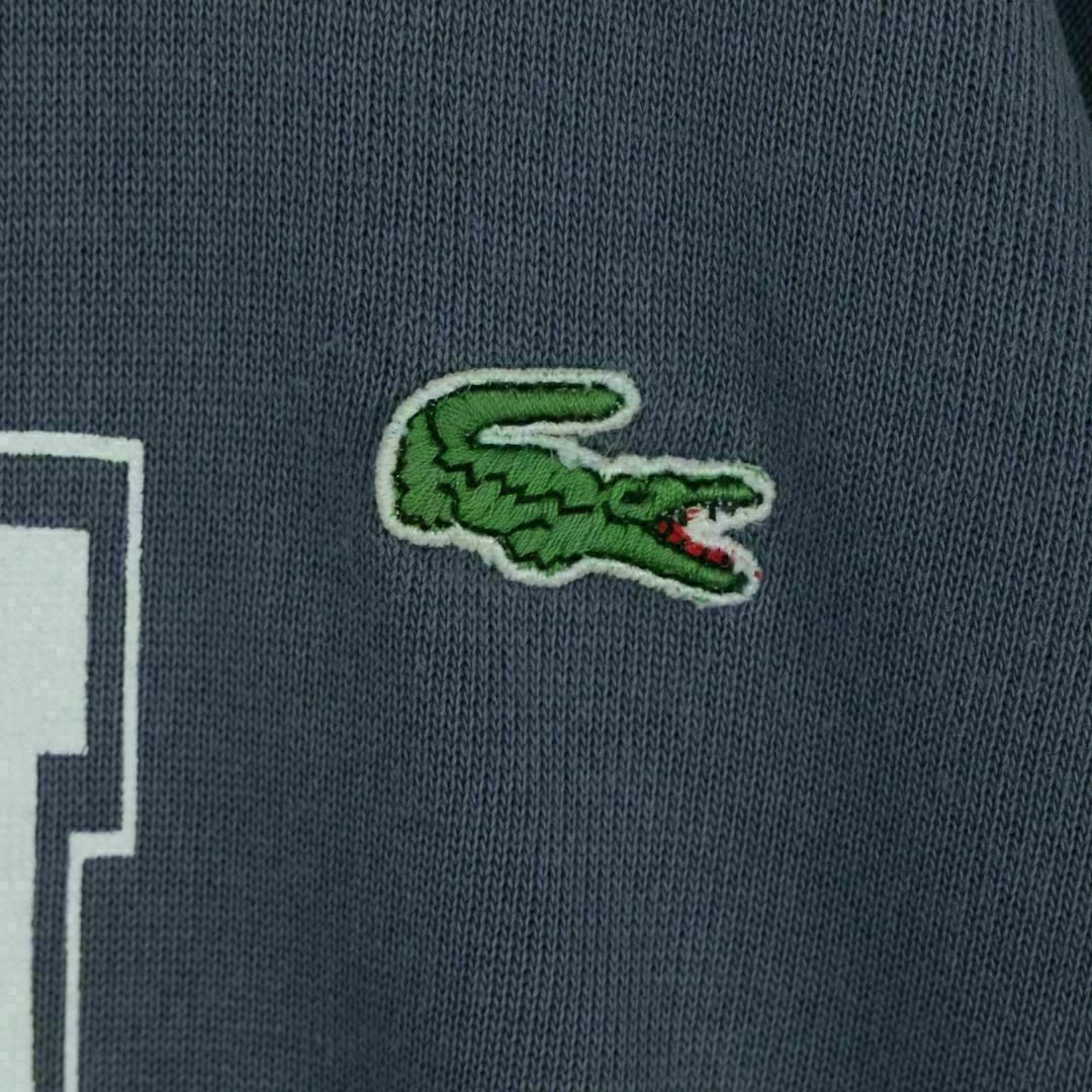 LACOSTE(ラコステ)の【希少】ラコステ 90s スウェット スペイン製 プリント 刺繍ロゴ メンズのトップス(スウェット)の商品写真