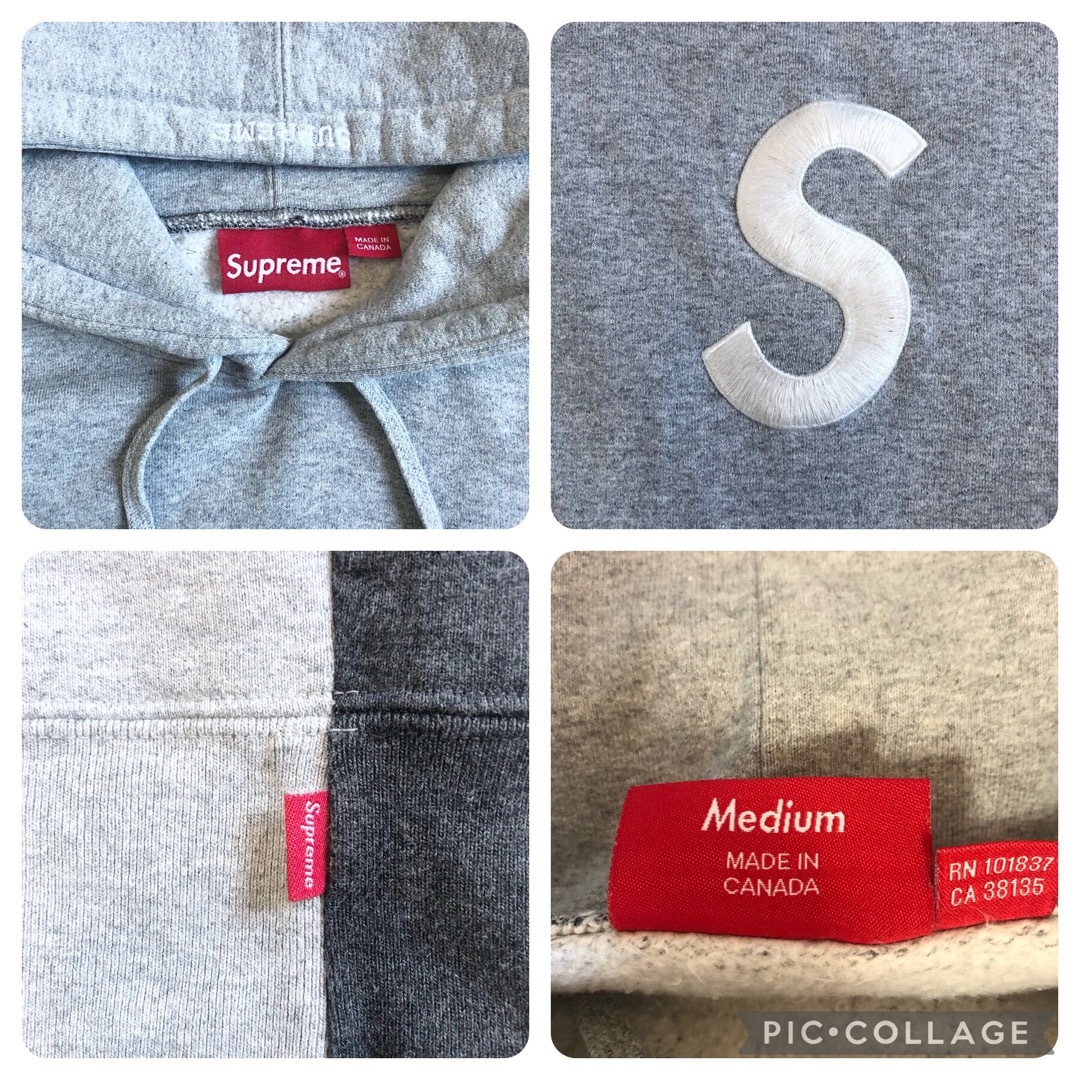 Supreme(シュプリーム)のSupreme S logo Split Hooded Sweatshirt メンズのトップス(パーカー)の商品写真