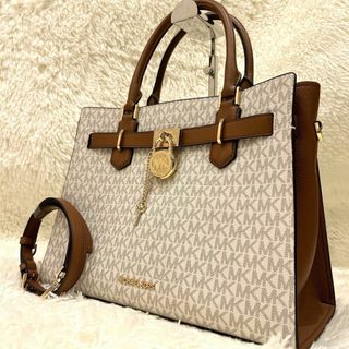 マイケルコース(Michael Kors)の美品　マイケルコース　ハミルトン　ショルダーバッグ　2way ラージ　サッチェル(ショルダーバッグ)