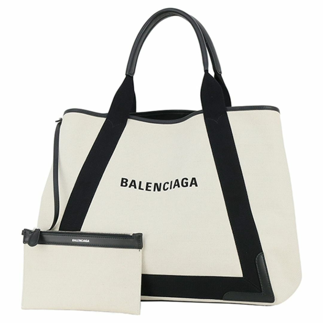 Balenciaga(バレンシアガ)のバレンシアガ バッグ レディース メンズ トートバッグ ショルダーバッグ ネイビー カバス M ナチュラル ブラック 未使用 1129 レディースのバッグ(ショルダーバッグ)の商品写真