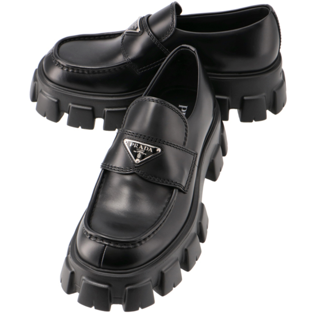 PRADA(プラダ)のプラダ/PRADA シューズ メンズ MONOLITH ローファー NERO 2DE129-B4L-002 _0410ff メンズの靴/シューズ(ドレス/ビジネス)の商品写真