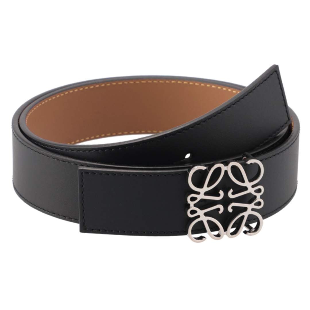 LOEWE(ロエベ)のロエベ/LOEWE ベルト メンズ REVERSIBLE ANAGRAM BELT 3.5CM レザーベルト BLACK/TAN/PALLADIUM E619Z20X03-0008-1555 メンズのファッション小物(ベルト)の商品写真