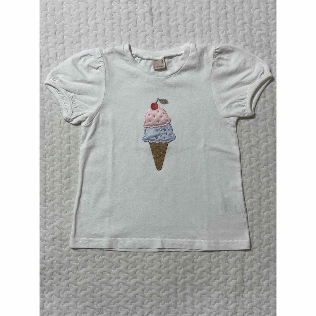 petit main(プティマイン)の美品　petitmain🍒110 Tシャツ９枚セット キッズ/ベビー/マタニティのキッズ服女の子用(90cm~)(Tシャツ/カットソー)の商品写真