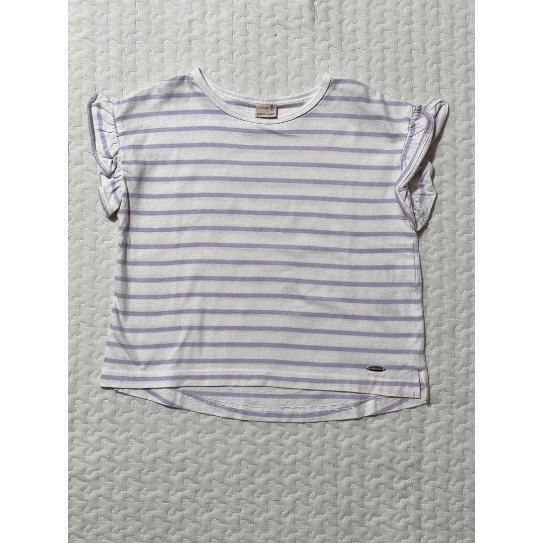 petit main(プティマイン)の美品　petitmain🍒110 Tシャツ９枚セット キッズ/ベビー/マタニティのキッズ服女の子用(90cm~)(Tシャツ/カットソー)の商品写真