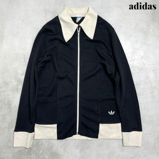 希少】70s adidas 優しい トラックジャケット ジャージ 襟付き 希少】70s adidas 優しい トラックジャケット ジャージ 襟付き