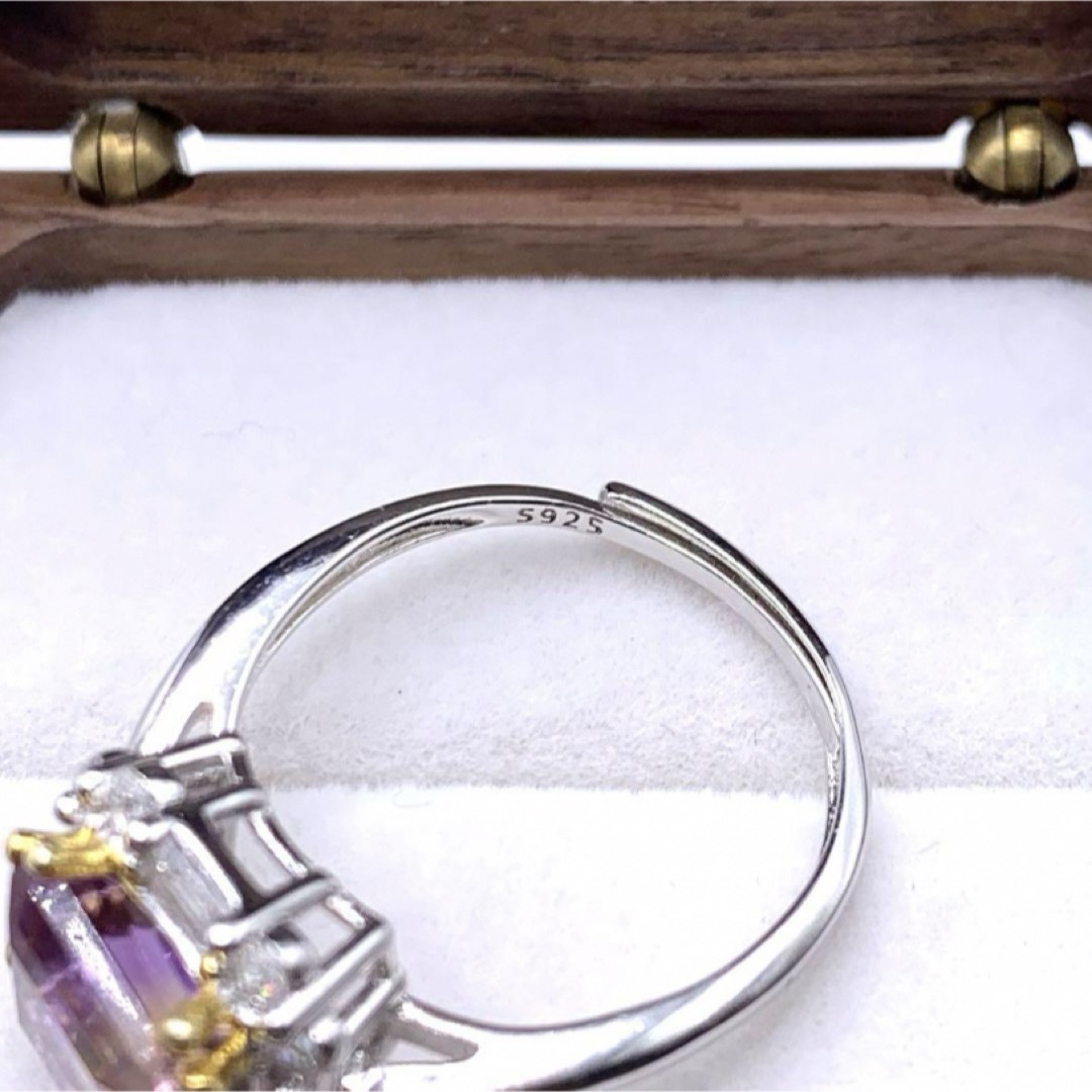 ボリビア産　アメトリン　宝石質　天然石　大粒　レディース  リング レディースのアクセサリー(リング(指輪))の商品写真