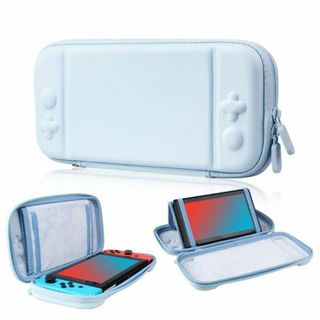 Nintendo スイッチ 対応 ハードケース 耐衝撃 ブルー 0001-1(その他)