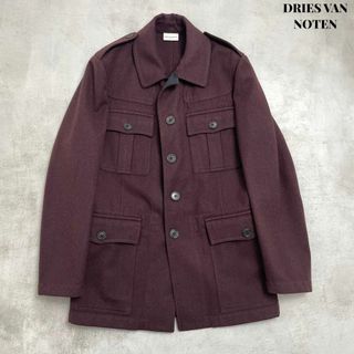 ドリスヴァンノッテン(DRIES VAN NOTEN)の【美品】DRIES VAN NOTEN ドリス ミリタリー ジャケット 44(ミリタリージャケット)