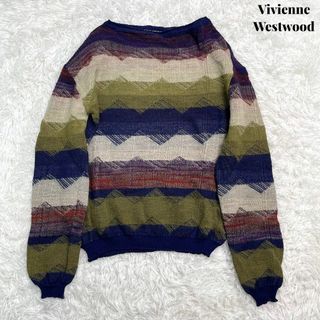 ヴィヴィアンウエストウッド(Vivienne Westwood)の【美品】Vivienne Westwood ウール ニット セーター マルチ S(ニット/セーター)