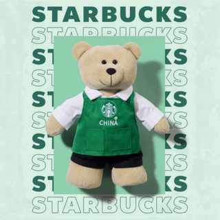 Starbucks - 【スターバックス海外限定】　グリーンシリーズ　ぬいぐるみ　ベアリスタ　エプロン
