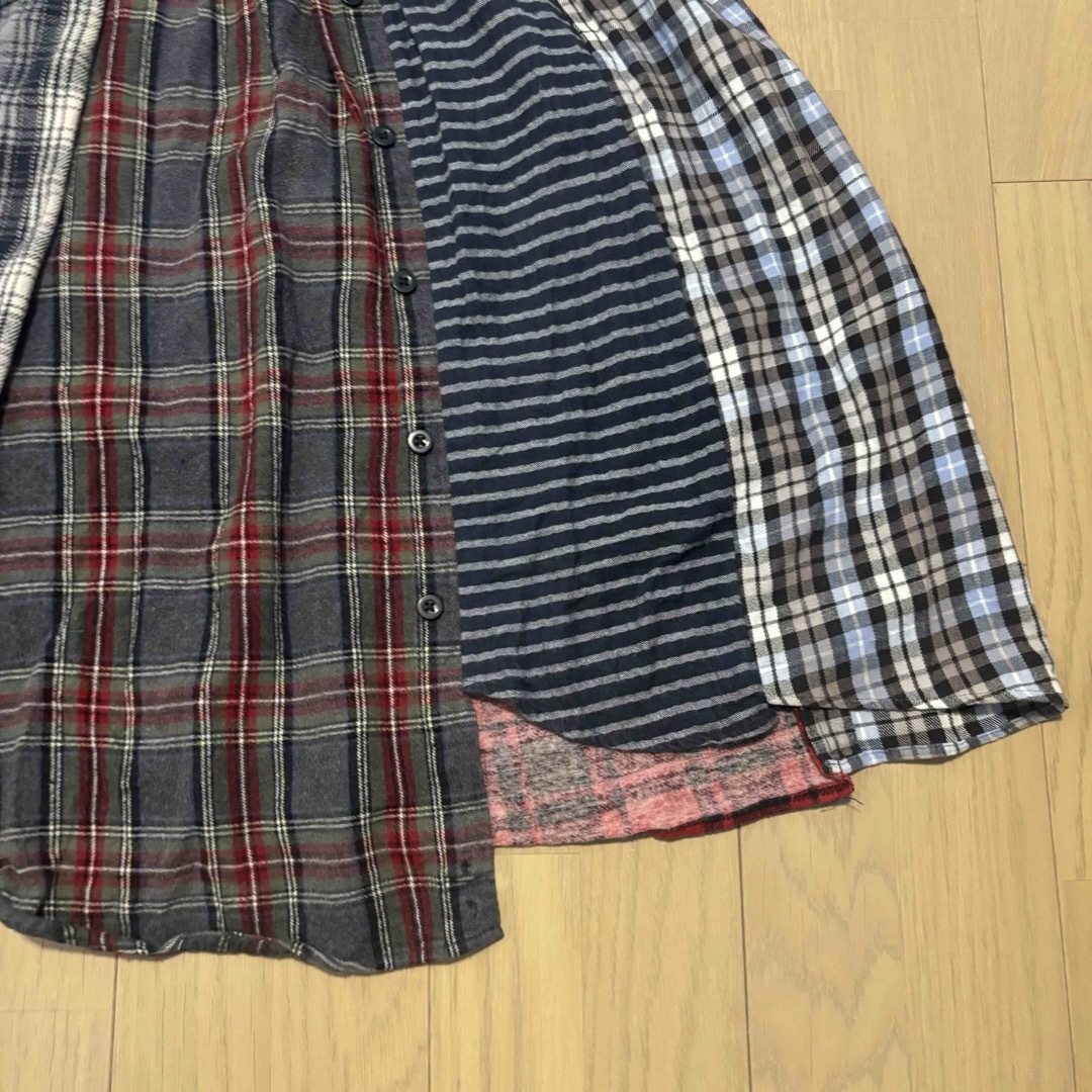 Remake Blue way plaid long skirt 再構築 レディースのスカート(ロングスカート)の商品写真