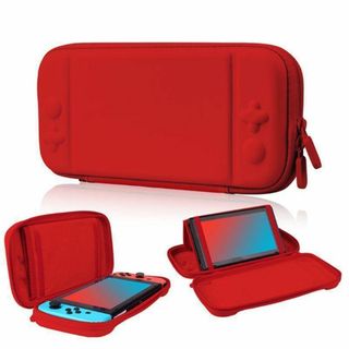 Nintendo スイッチ 対応 ハードケース 耐衝撃 レッド 0001-4(その他)