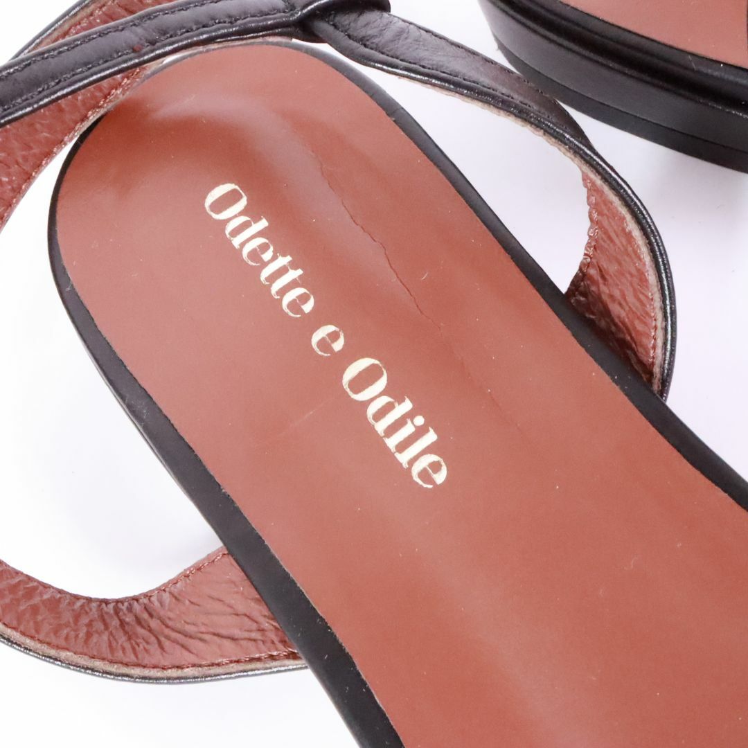 Odette e Odile(オデットエオディール)のODETTE E ODILE　オデットエオディール　サンダル　黒　23.5 レディースの靴/シューズ(サンダル)の商品写真