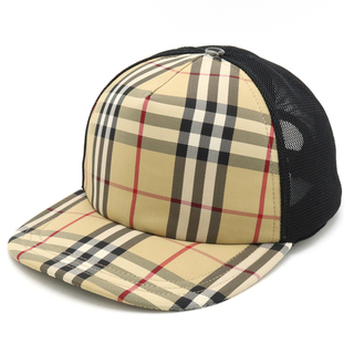 BURBERRY - バーバリー チェック＆メッシュ ベースボールキャップ 帽子 （12430114）