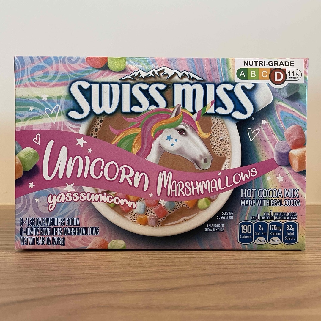 コストコ(コストコ)のSwiss miss ユニコーン　マシュマロ　ココアミックス 食品/飲料/酒の飲料(その他)の商品写真