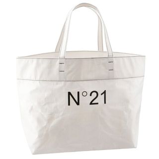 N°21 - ヌメロ ヴェントゥーノ N°21 【大人もOK】キッズ トートバッグ ロゴプリント ショッパートート N21369 N0214 0N100