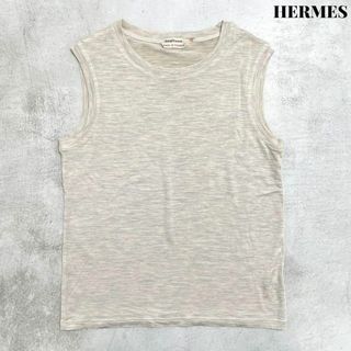 エルメス(Hermes)の【美品】HERMES エルメス マルジェラ期 シルク ノースリーブ カットソー(Tシャツ(半袖/袖なし))