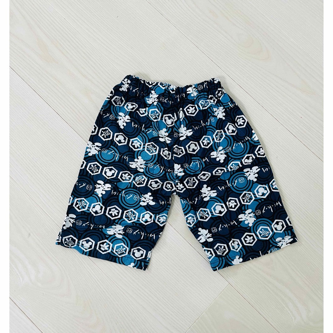 ミッキー柄 甚平 110 キッズ/ベビー/マタニティのキッズ服男の子用(90cm~)(甚平/浴衣)の商品写真