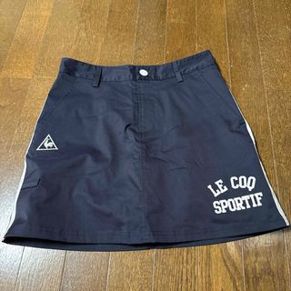 ルコックスポルティフ(le coq sportif)の【美品】ルコック ゴルフ lecoq ネイビー スカート 9号 キュロット 激安(キュロット)