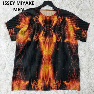 ISSEY MIYAKE - イッセイミヤケ　メン　MEN　マグマ　シリーズ　プリーツ　炎