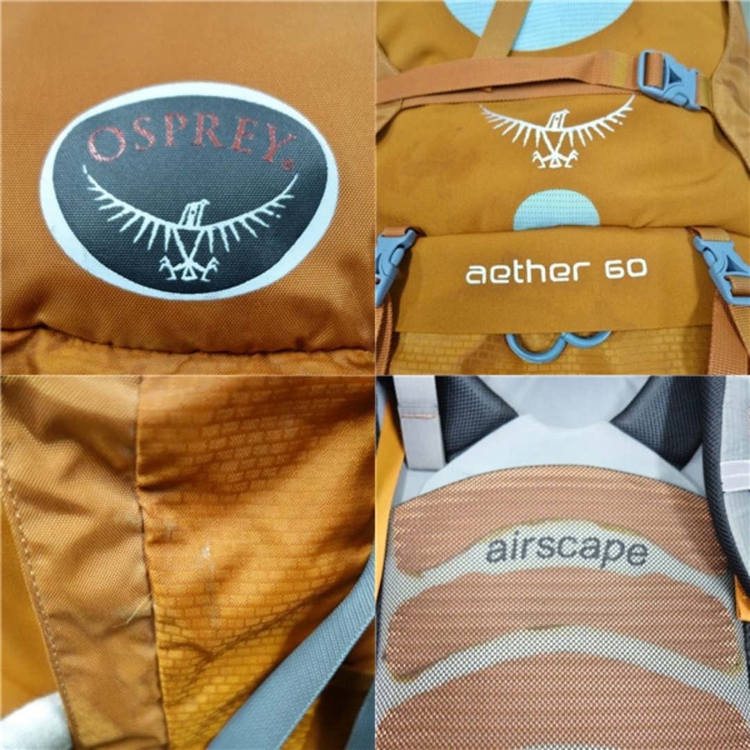 オスプレー OSPREY aether 60 イーサー 60L バックパック ザック リュック 登山 トレッキング アウトドア メンズのバッグ(バッグパック/リュック)の商品写真