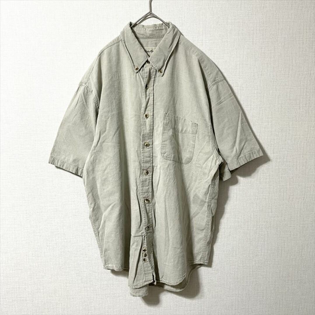 Ralph Lauren(ラルフローレン)の90s 古着 エディーバウアー 半袖BDシャツ オーバーサイズ トップス M  メンズのトップス(シャツ)の商品写真