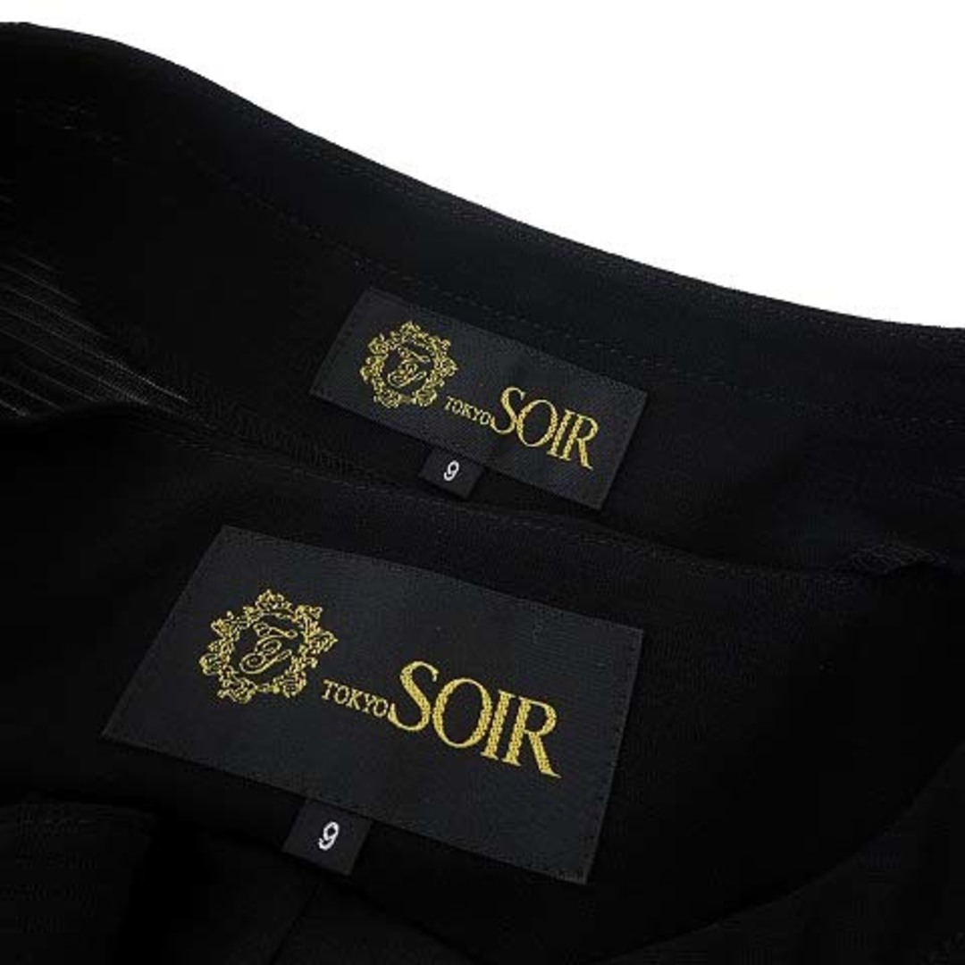 other(アザー)の東京ソワール SOIR フォーマルワンピース 2点セットアップ M 9AR  黒 レディースのフォーマル/ドレス(礼服/喪服)の商品写真
