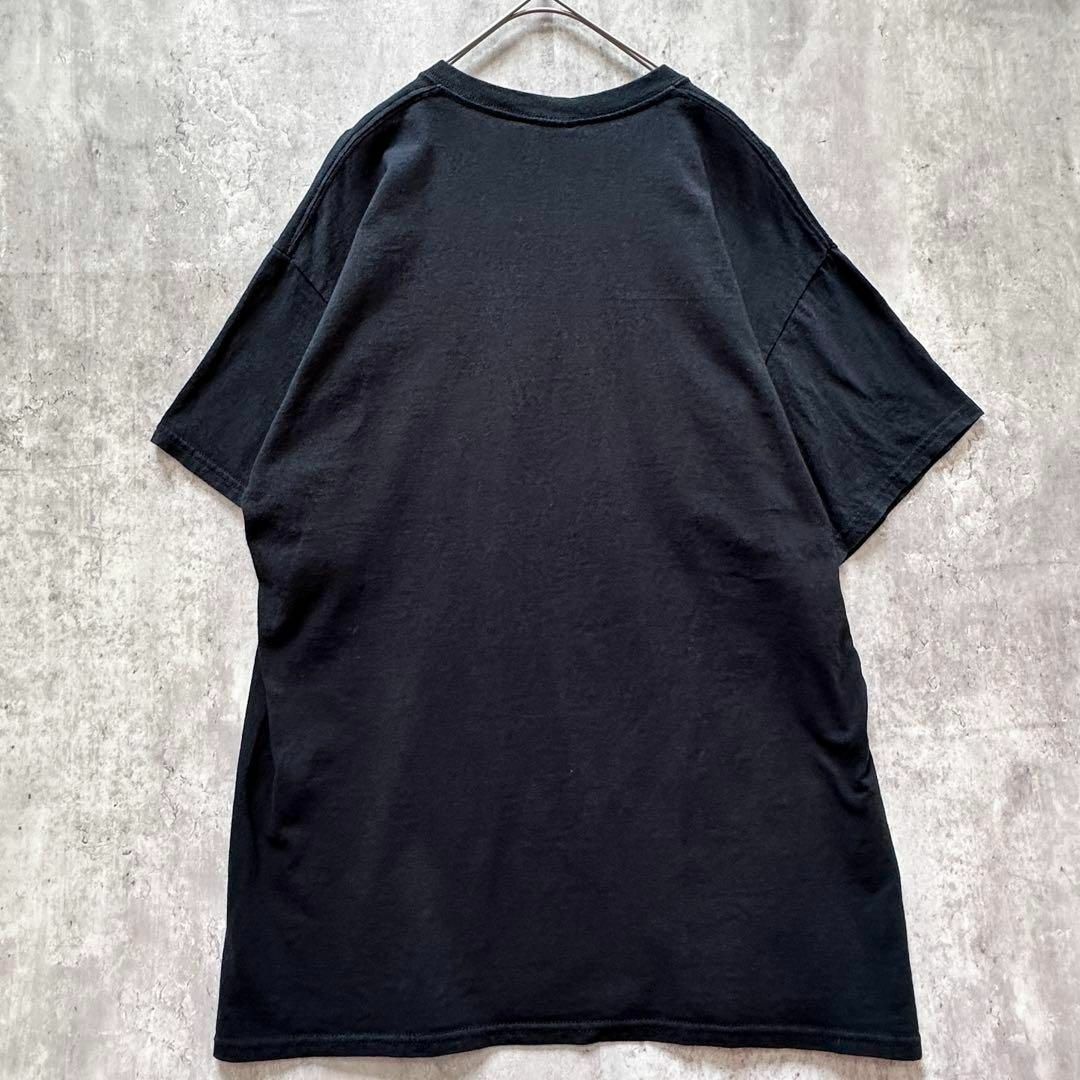 古着ギルダンTシャツLサイズUSプリントヴィンテージ半袖メンズアメリカブラック黒 メンズのトップス(Tシャツ/カットソー(半袖/袖なし))の商品写真
