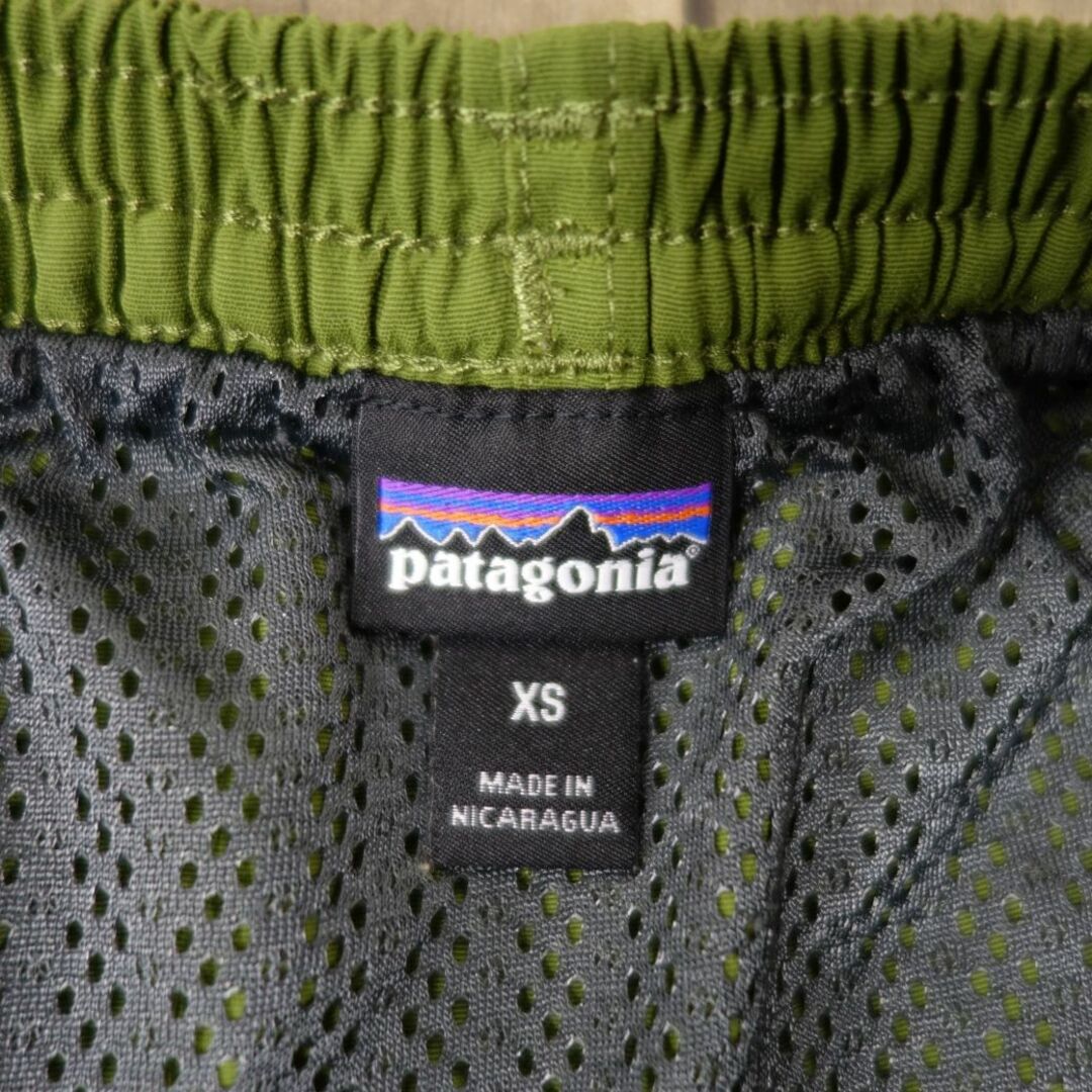 パタゴニア patagonia 57021 バギーズ ショーツ グリーン XSサイズ ショートパンツ ウェア キャンプ アウトドア  メンズのパンツ(ショートパンツ)の商品写真