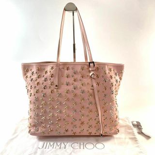 ジミーチュウ JIMMY CHOO トートバッグ カーフ サシャ スタッズ