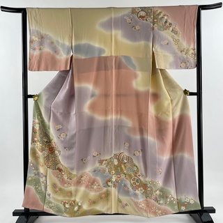 訪問着 身丈159cm 裄丈64cm 正絹 秀品 【中古】(着物)