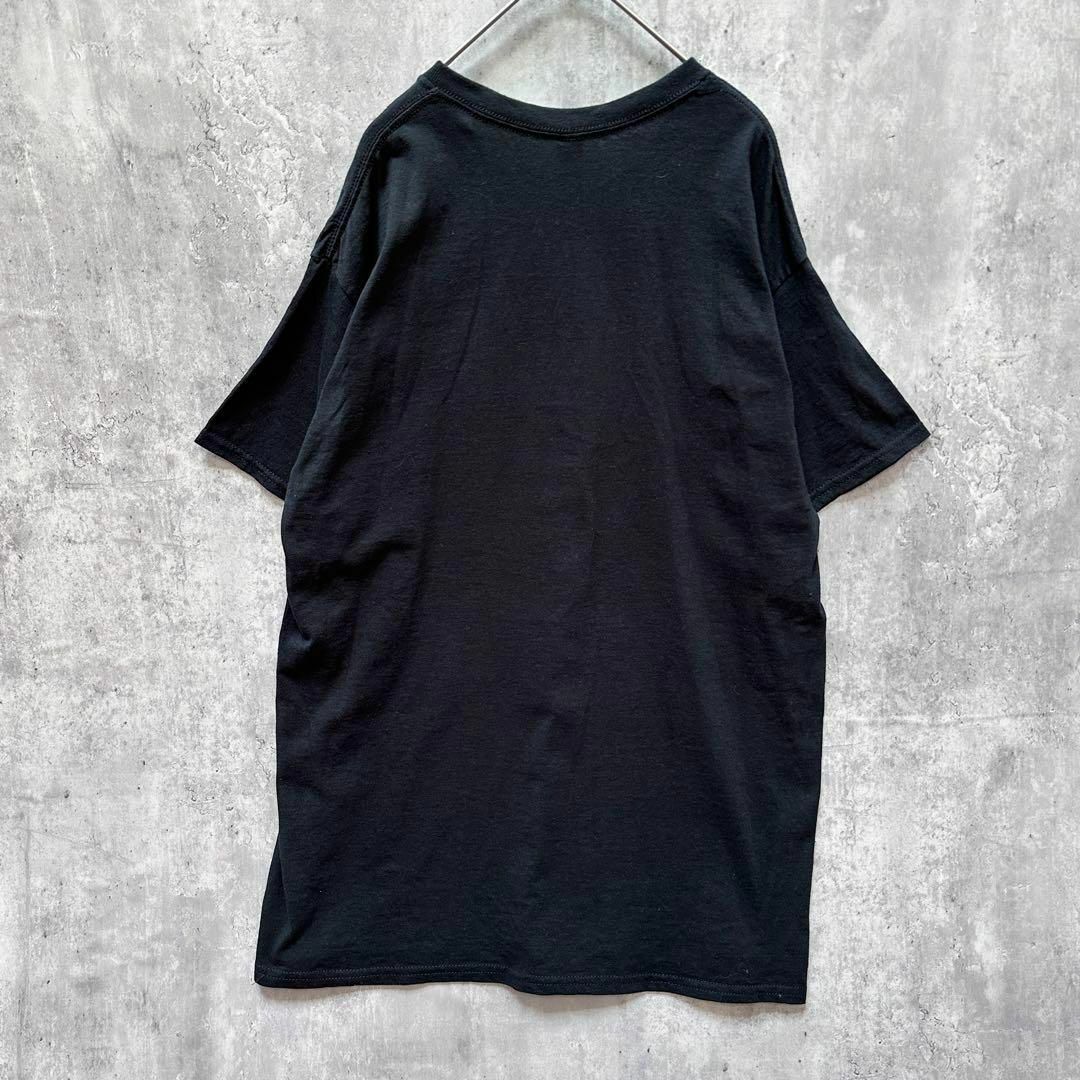 VINTAGE(ヴィンテージ)の古着TアメリカシャツLサイズUSAビッグプリントヴィンテージ半袖メンズブラック黒 メンズのトップス(Tシャツ/カットソー(半袖/袖なし))の商品写真