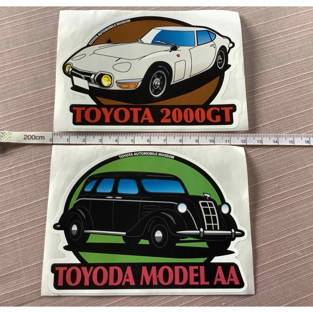 トヨタ(トヨタ)の非売品☆トヨタ博物館　ステッカー2枚☆TOYOTA 2000GT エンタメ/ホビーのコレクション(ノベルティグッズ)の商品写真