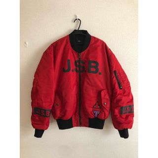 トゥエンティーフォーカラッツ(24karats)の【限定品】JSB×ALPHA MA-1METOROPOLIZ 登坂着 ブルゾン赤(フライトジャケット)