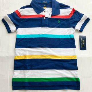 ラルフローレン(Ralph Lauren)の7t130cm マルチボーダー　ポロシャツ　ラルフローレン(Tシャツ/カットソー)