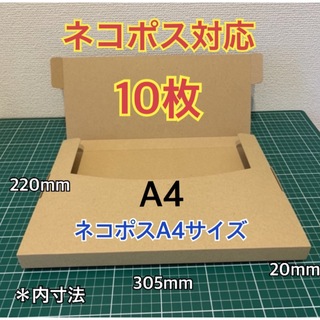 ♪ ♪ ●【10枚】A4サイズ(大)ネコポス対応 段ボール箱 (ラッピング/包装)