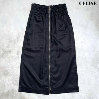 celine - 【美品】CELINE セリーヌ フィービー期 ジップ スカート 34 ブラック