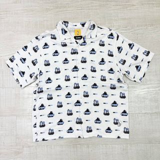 XLARGE - XLARGE × FR2 アイコン パターン オープンカラー 半袖 シャツ L