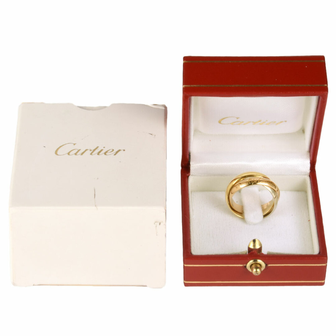 Cartier(カルティエ)のカルティエ Cartier トリニティ MM リング 指輪 #49 K18YG K18PG K18WG レディース【中古】 レディースのアクセサリー(リング(指輪))の商品写真