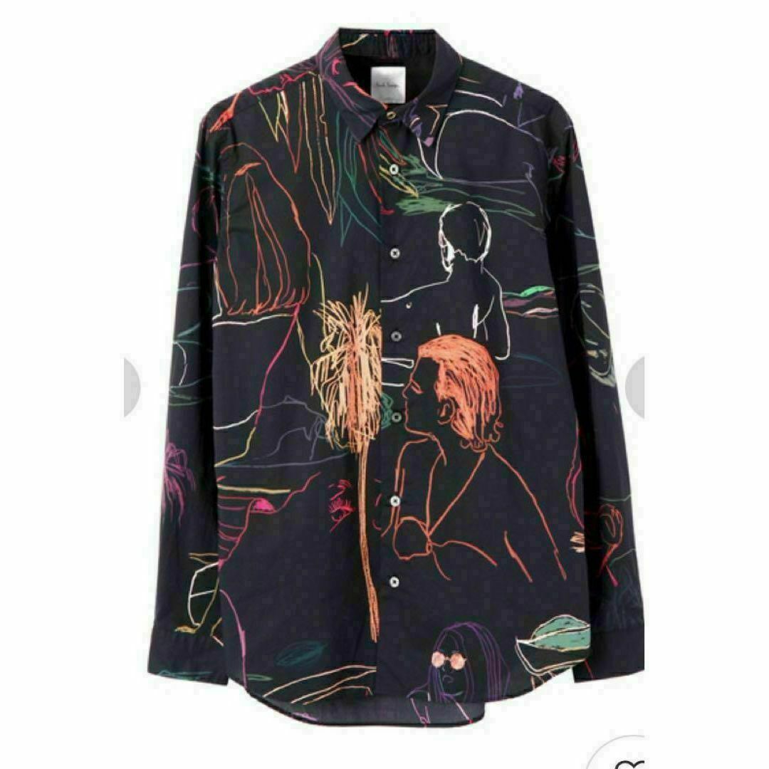 Paul Smith(ポールスミス)のポールスミス 柄 長袖 プリント ドレス 古着 シャツ メンズのトップス(シャツ)の商品写真