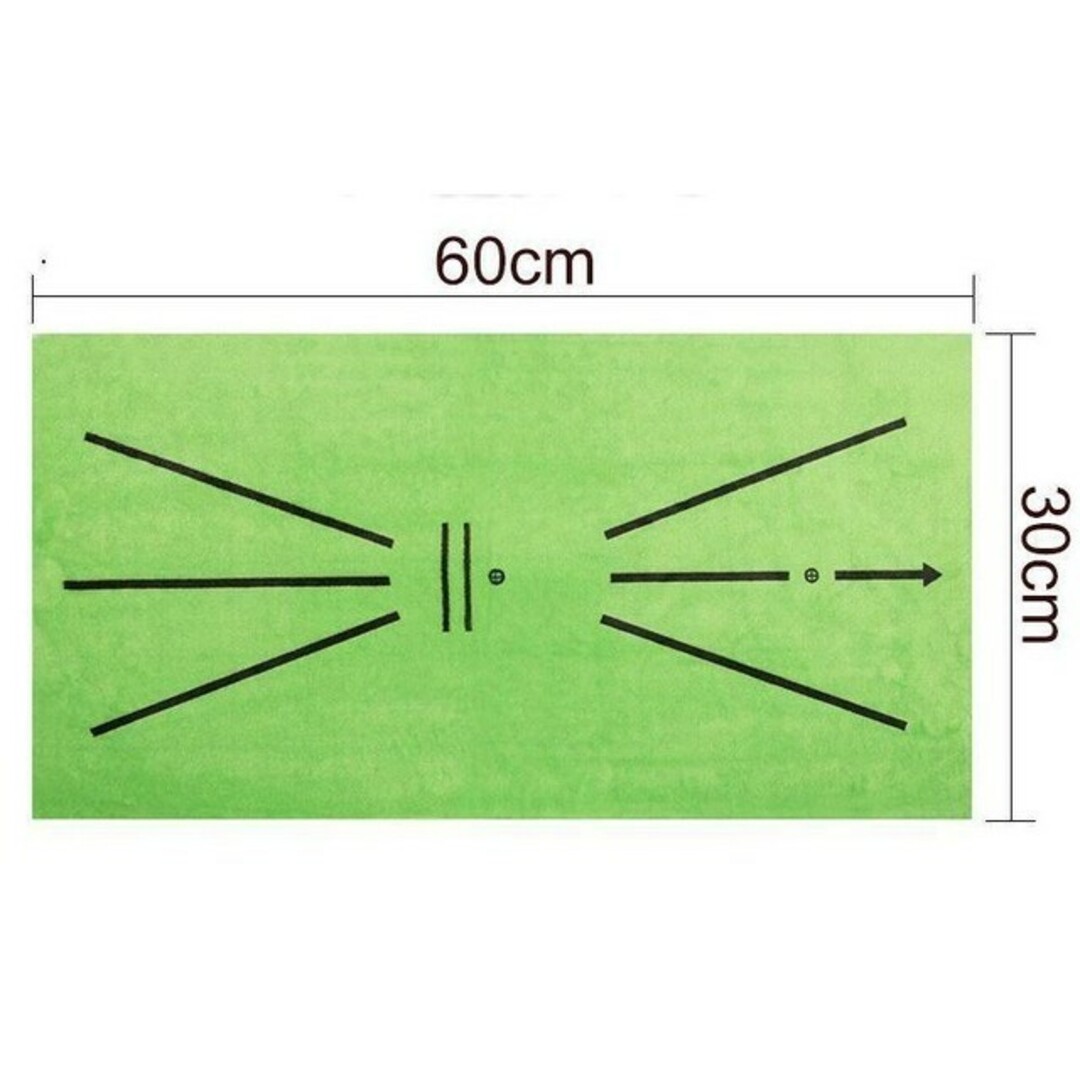 ゴルフマット 人工芝　練習用　パター　スイング　初心者　アプローチ　屋内　屋外 スポーツ/アウトドアのゴルフ(その他)の商品写真