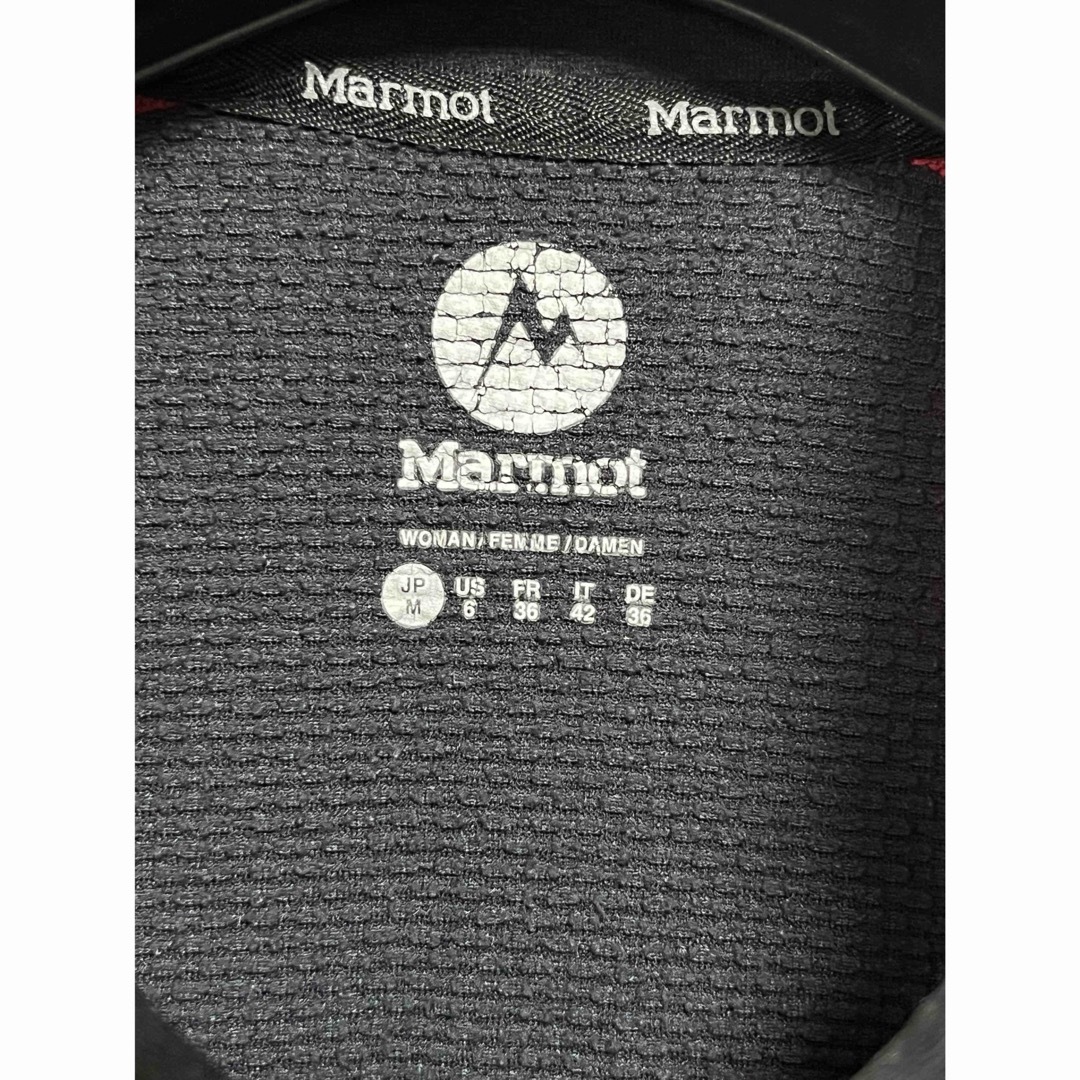 MARMOT(マーモット)の匿名発送　美品　Marmot ハーフジップウェアー　サイズM ブラック スポーツ/アウトドアのアウトドア(登山用品)の商品写真