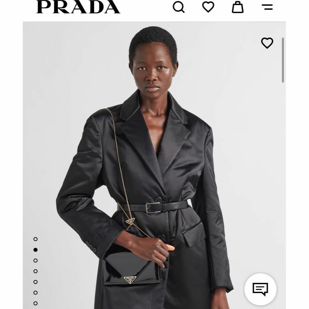 PRADA(プラダ)の定価約 26万円 美品 プラダ PRADA パテント ミニ チェーン バッグ レディースのバッグ(ショルダーバッグ)の商品写真