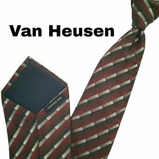 VAN HEUSEN ネクタイ レジメンタルストライプ ハンドメイド u57(ネクタイ)