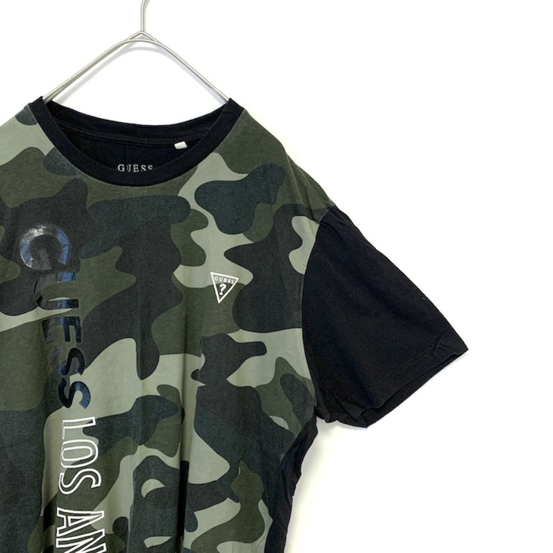 GUESS(ゲス)の90s 古着 ゲス Tシャツ ロサンゼルス 迷彩 ゆるダボ レディースXL  メンズのトップス(Tシャツ/カットソー(半袖/袖なし))の商品写真
