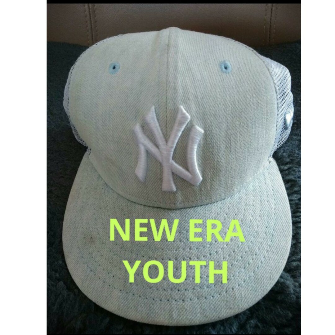 NEW ERA(ニューエラー)のNEW ERA YOUTH❗後部メッシュデニムキャップ❗ キッズ/ベビー/マタニティのこども用ファッション小物(帽子)の商品写真