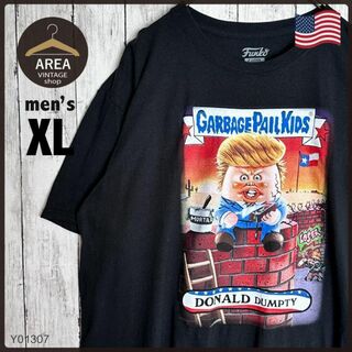 ファンコ(FUNKO)の古着アメリカTシャツ半袖メンズXLサイズファンコトランプ大統領USAブラック黒(Tシャツ/カットソー(半袖/袖なし))