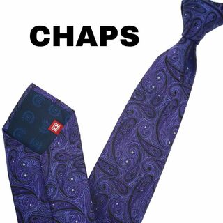 チャップス(CHAPS)のCHAPSラルフローレン ネクタイ シルク100% ペイズリー柄 総柄u58①(ネクタイ)